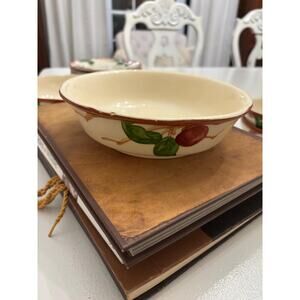 2 Franciscan Apple Pattern 5 1/4” dessert bowls . Excellent condition vintage